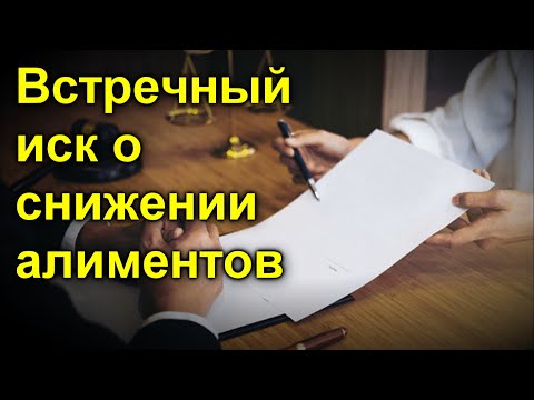 Встречный иск о снижении алиментов