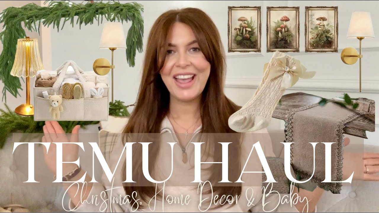 HUGE* VINTAGE TEMU HAUL | Christmas, Home Decor, & Baby ✨🤎 | Suzy Darling
