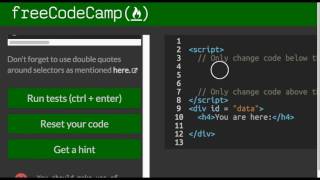 Get Geolocation Data, freeCodeCamp, JSON APIs and Ajax