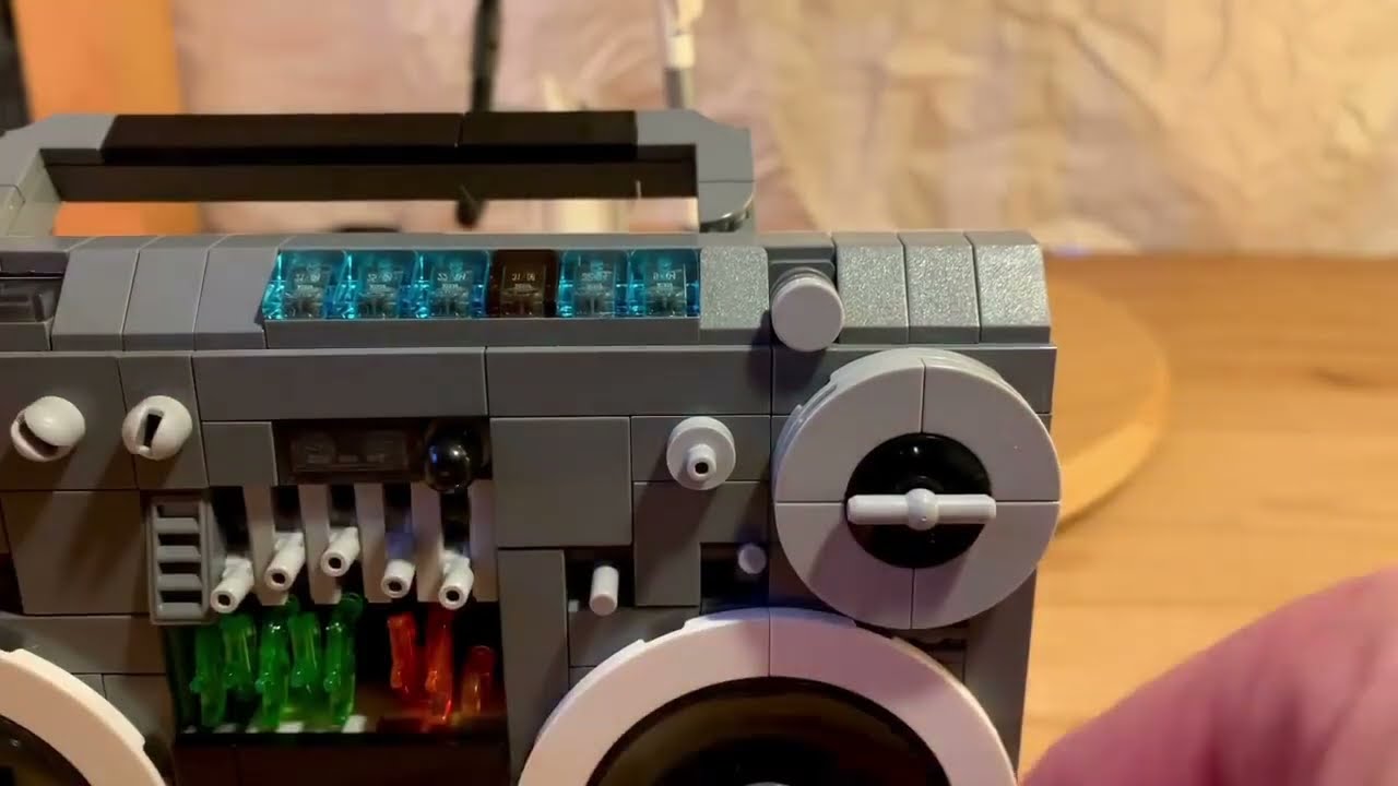 Old School Ghetto Blaster with Lego Bricks