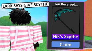 LARX Says for Nik's Scythe in MM2! *Voice Chat*
