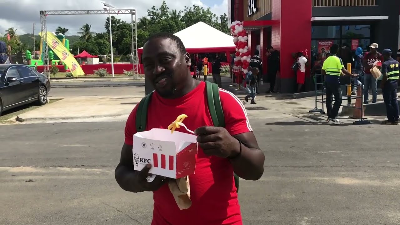 KFC GRAND OPENING TODAY] Morant Bay Urban Centre Was A Successful One St Thomas Jamaica.