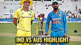 INDIA VS AUSTRALIA 1ST ODI MATCH | INDIA WON BY 5 WICKETS 💯