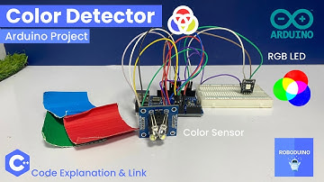 Color Detector Arduino Project using Color Sensor and RGB LED Module 🔴🟢🔵