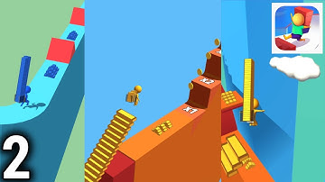 Stair Run - Gameplay / Walkthrough Part 2 | Levels 21-40 (IOS & Android Game)