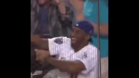 Kobe Bryant Watching the Dodger Game
