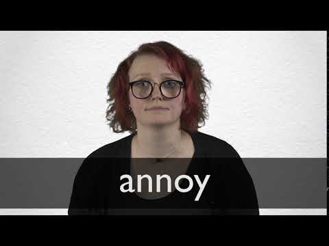 How to pronounce ANNOY in British English