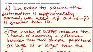 AP Statistics 2020 Sample Question 1 explained