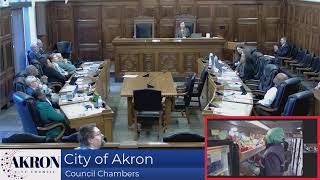 City of Akron Council Committee Meetings - 1.27.2025