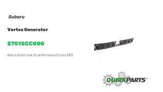 Subaru Vortex Generator | Genuine OEM E751SCC000