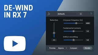 Remove Wind Noise from Audio with De-wind in RX 7