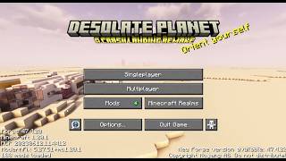 Minecraft Modpack (Desolate Planet) Let's Play Part 1 Getting Started!