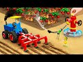 Top most Creative DIY Plow Machine , DIY Fire Hydrant on farm for fire safety | HP Mini DIY Tractor