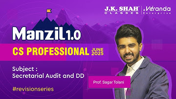 L3 II Manzil 1.0 ll CS Professional ll Revision Series ll Audit & Due Dilegence #csatjkshahclasses