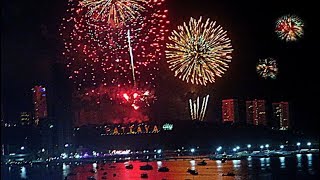 Ringing in the new year with bang starting food and beverages at lek's
purple bar plaza where road is closed to traffic tables are reserv...