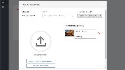 Sage 300 CRE - Add Attachments for Mobile