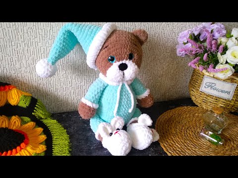 En çok satılan amigurumi ayıcık tarifi(1.bölüm)/Pijamalı ayıcık örüyoruz #amigurumi #oyuncak