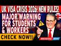 UK Visa Update 2026 🚨 Major Warning for Students &amp; Workers (New Risks Explained)