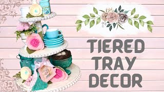 Easy Felt Flowers • Tiered Tray Decor • Nature Inspired DIY Collaboration