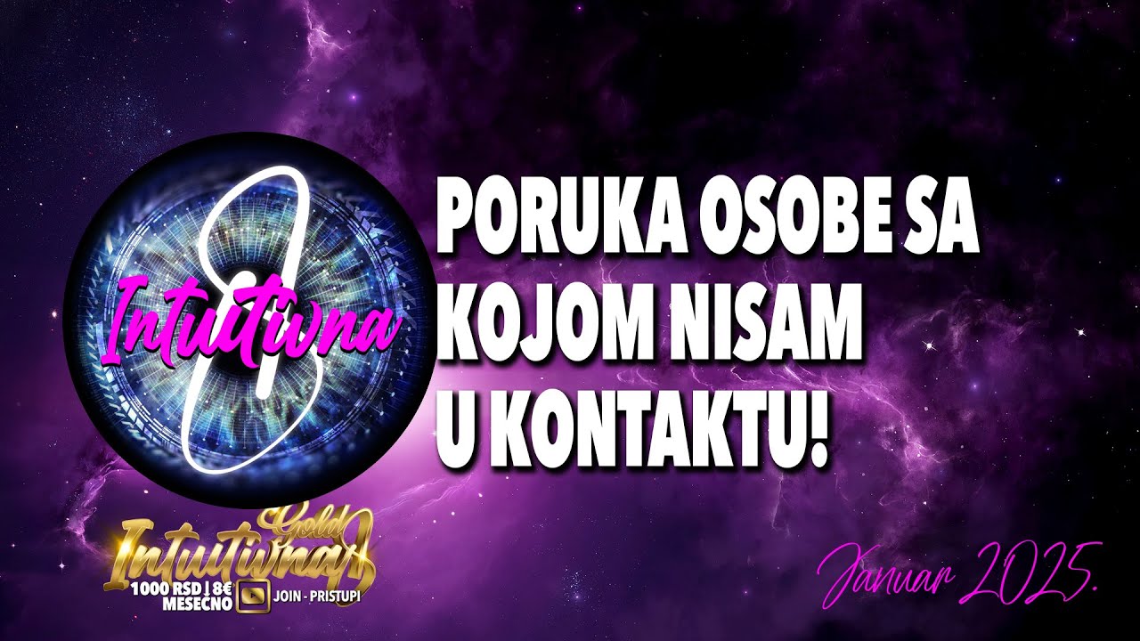 🌟PORUKA OSOBE SA KOJOM NISAM U KONTAKTU!🌟 Tarot citanje 🔮 Grupno otvaranje  @Intuitivna8