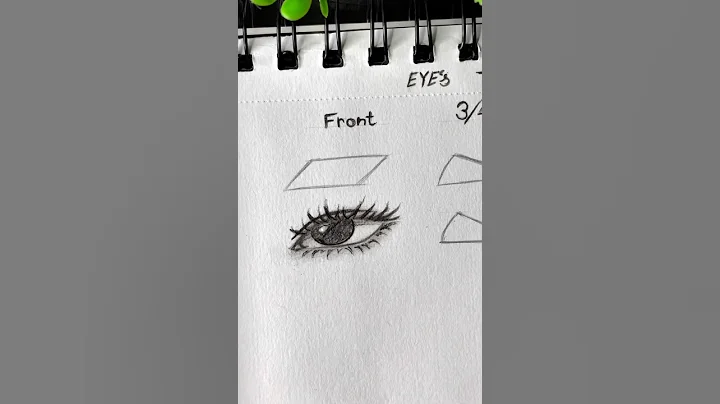 Drawing eyes in different angles ✨ #drawing #tutorial #art #howtodraw #shorts #fyppp #fypシ