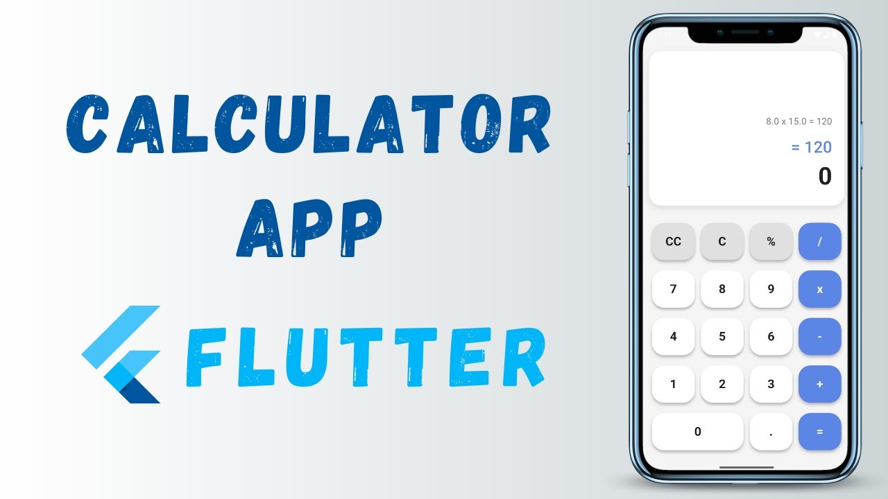 Calculator App in Flutter for Beginners - Step by Step Tutorial