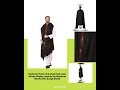 Pashtush Men's Fine Wool Kullu Lohi, Woven Shawls, Inspired by Himachal Handicrafts (Large, Black)
