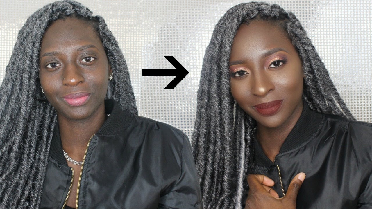 Dark Skin Full Face Makeup Tutorial YouTube