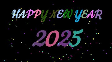 Happy New Year 2025 Animation With Countdown Using HTML, CSS, JS, and JS Confetti Plugin