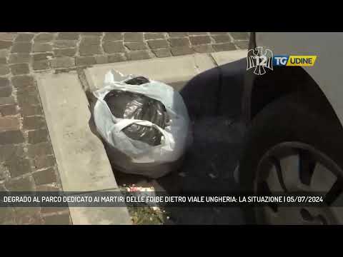 DEGRADO AL PARCO DEDICATO AI MARTIRI DELLE FOIBE DIETRO VIALE UNGHERIA: LA SITUAZIONE | 05/07/2024