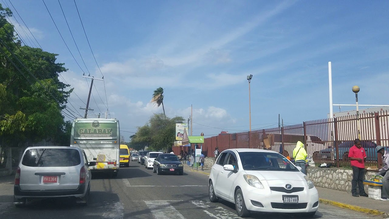 Driving through Spanish Town