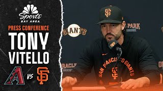 Tony Vitello analyzes Giants' fifth-inning defensive mishaps vs. Diamondbacks | NBC Sports Bay Area