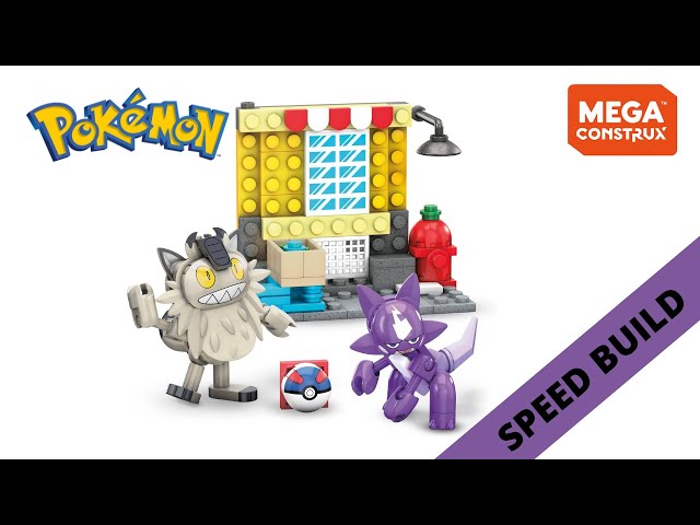 Mega Construx Pokémon Toxel Vs. Galarian Meowth Building Set