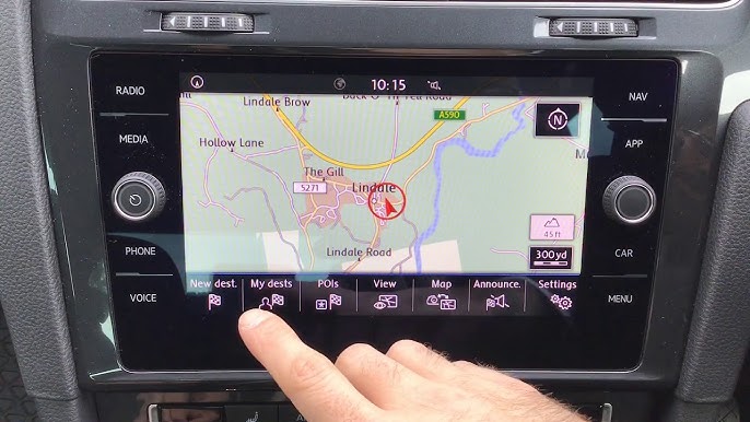 How to use the built in navigation in your VW