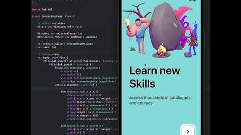 Animated Onboarding View creating using #swiftui