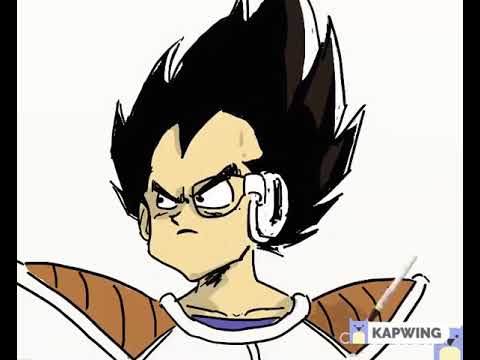 How To Draw Vegeta Come Disegnare Vegeta Youtube