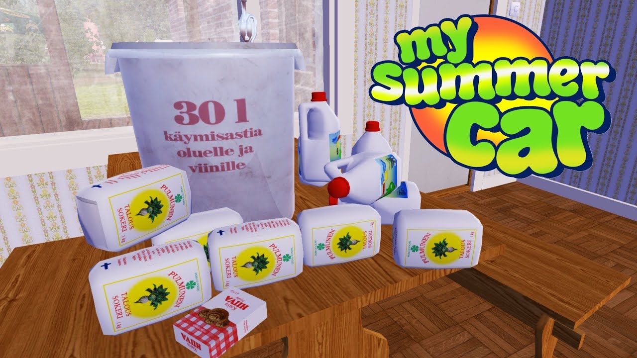WODA Z KRANU + CUKIER + DROŻDŻE = ROBIMY BIMBER! My Summer Car + Sylo