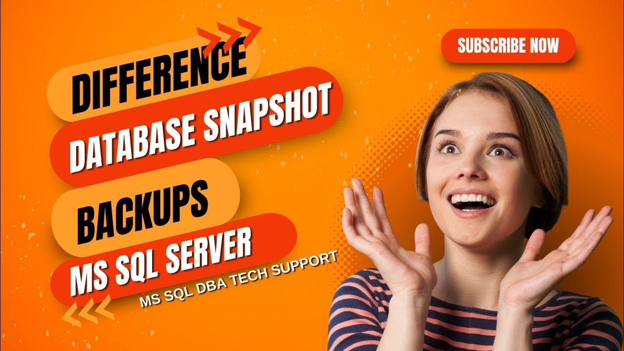 What is the difference between database snapshot and backups in sql