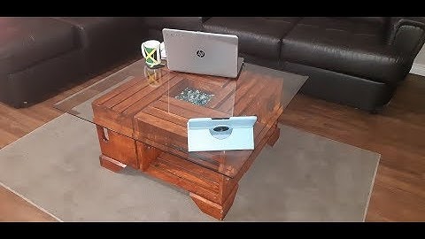 DIY Wooden Crate coffee table
