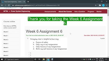 Power System Engineering week 6 NPTEL answers.