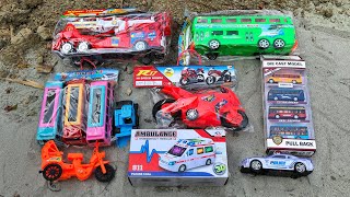 Unboxed Brand New Toy Vehicles in the Village nature after Searching | PlayToyTime TV