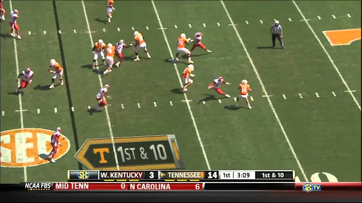 09/07/2013 Western Kentucky vs Tennessee Football Highlights
