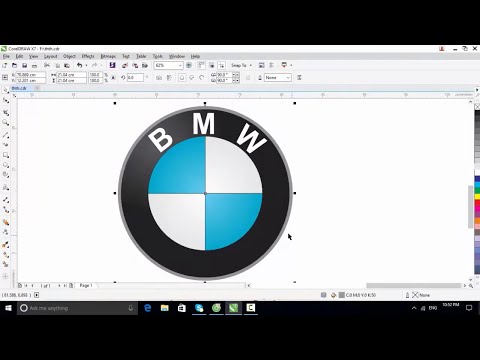 Tutorial Corel draw logo BMW - Tự học Corel toàn tập