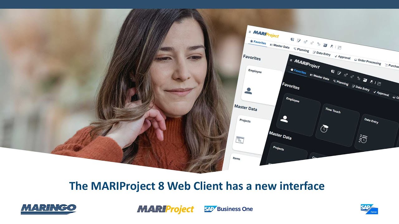 The new Web Client of MARIProject 8.0 for SAP Business One