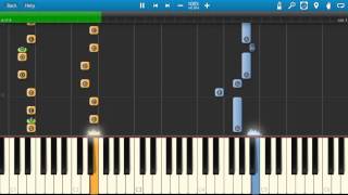 TJ Hooker - TV Theme Music - Synthesia Cover - Piano Tutorial