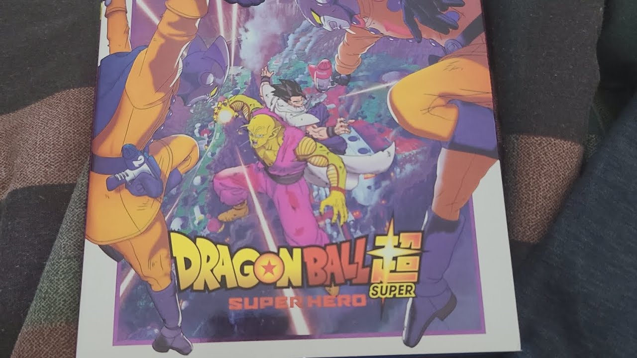 dragon ball super superhero blu ray + DVD unboxing 
