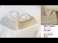 HOW TO MAKE A PEARL BEADED BAG/DIY VINTAGE PEARLS BEAD BAG HOW TO MAKE A WEDDING PEARL BAG/PEARL BAG