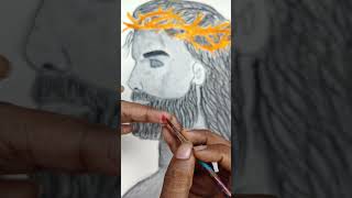✨Watch Jesus Christ Come to Life on Paper! ✝️🎨 #shorts #jesus #youtubeshorts #art #trending #viral