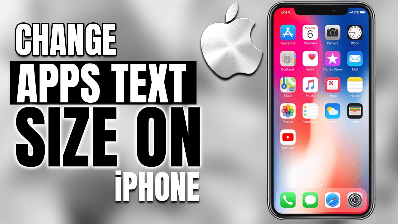 How to Change Font Size for All or Specific Apps on iPhone - YouTube