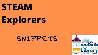 Our STEAM Explorers Snippets this month is Binary Code.